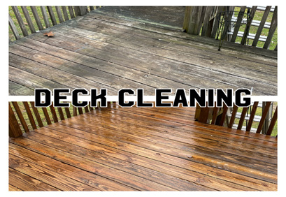 Wood fence or wood deck cleaning