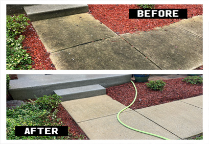 Walkway cleaning will improve your homes curb appeal